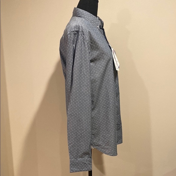 NWT Denim & Flower Blue and White Casual Button Down Chambray Shirt Men’s - Picture 6 of 13